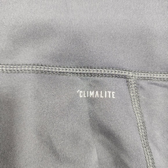 Adidas Leggings Womens M Black Three Stripe Climalite Ankle Yoga Gym Running - Picture 4 of 13